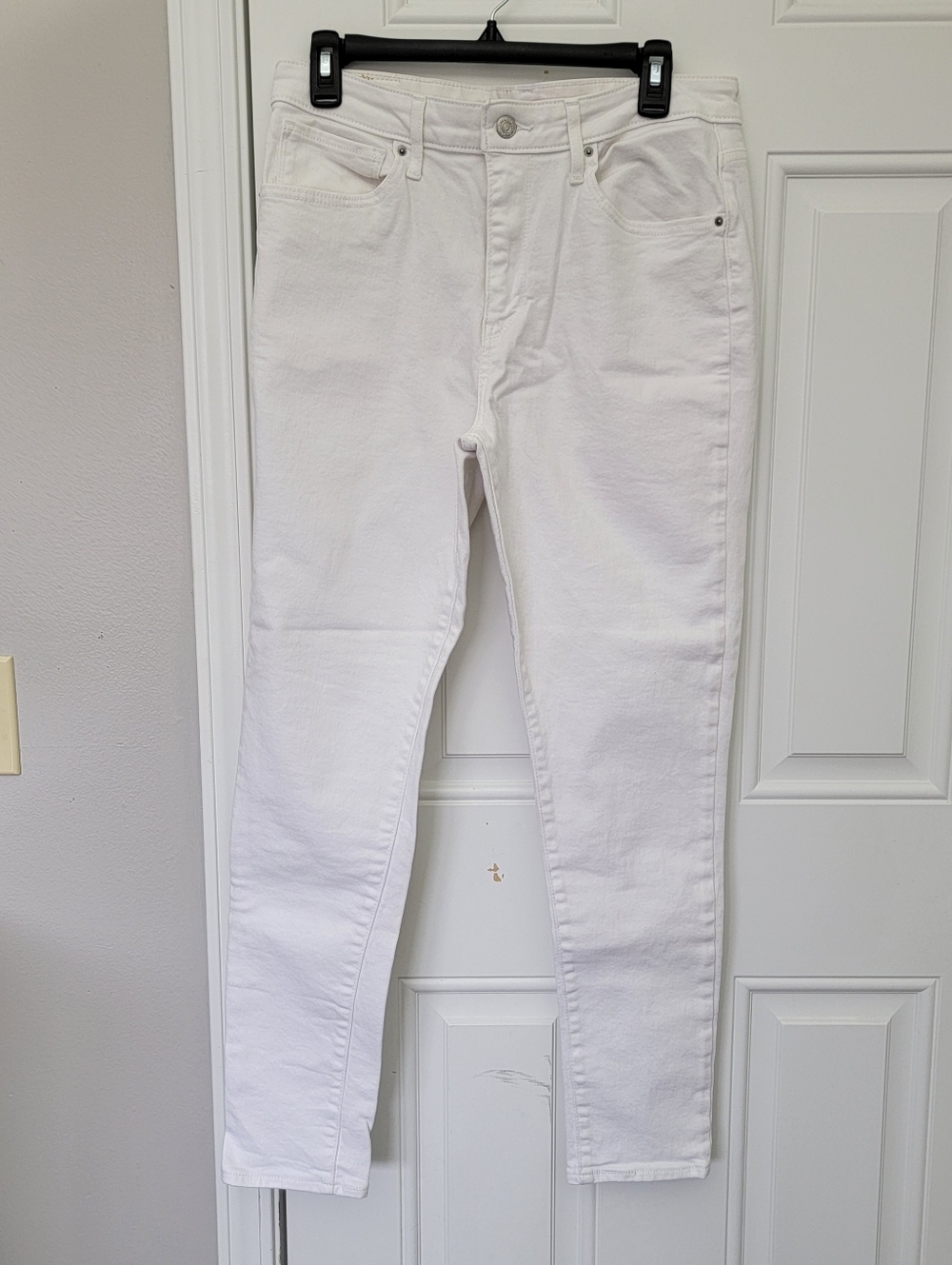 Levi's Premium Women's 721 High Rise Skinny Denim Jeans Bright White Size 31